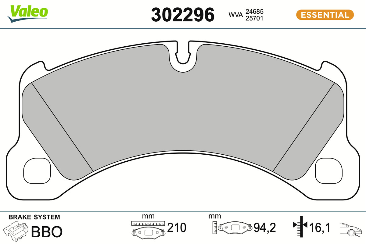 BRAKE PADS FIRST VW TOUAREG 07.14